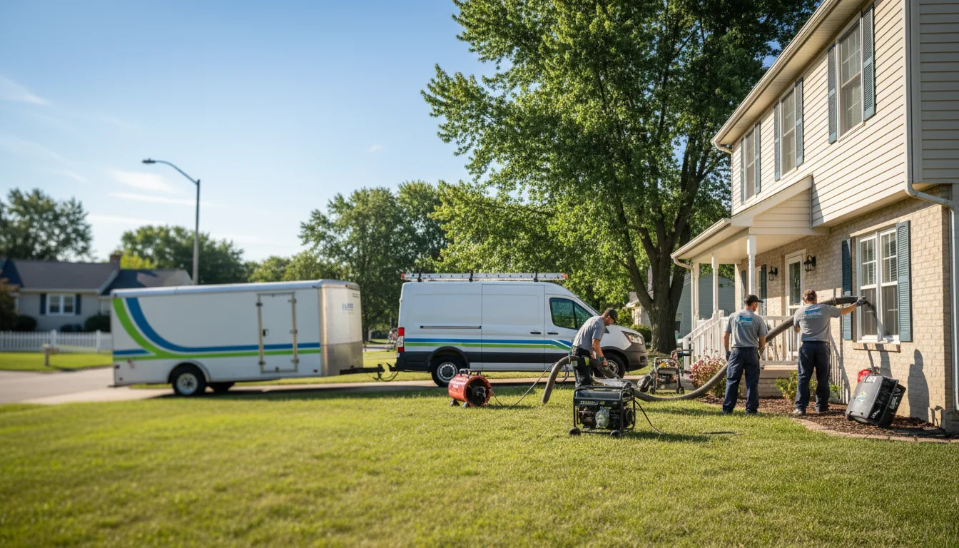 Flooded Basement Restoration And Cleanup With Repair in College Springs, IA near me